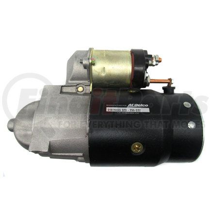 ACDelco 323-255 Starter Motor - 10MT, 12V, Clockwise, 2 Mounting Bolt Holes, 9 Tooth