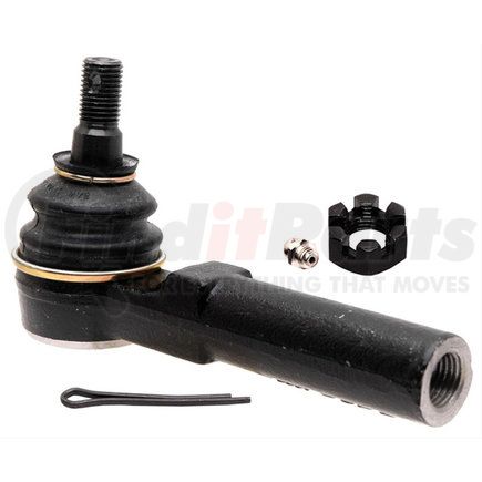 ACDELCO 46A0448A Steering Tie Rod End - Outer, Male/Female, Black, with Castle Nut