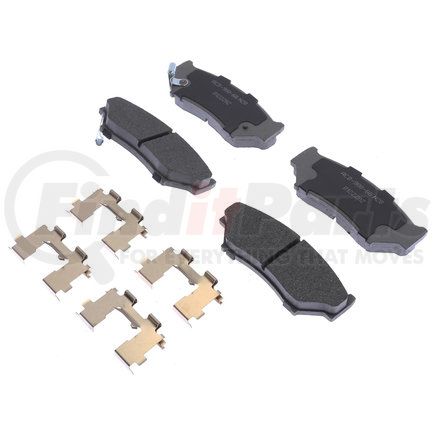 ACDelco 14D556CHF1 Disc Brake Pad Set - Front, Ceramic, Revised F1 Part Design, with Hardware