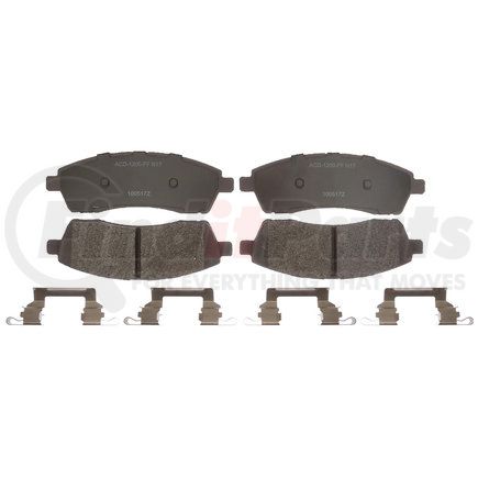 ACDelco 14D757MH Disc Brake Pad Set - Rear, Original Part Design, Semi-Metallic