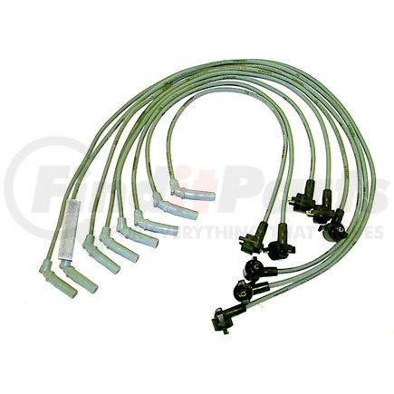 ACDELCO 16-828J Spark Plug Wire Set - Solid Boot, Silicone Insulation, Snap Lock, 8 Wires