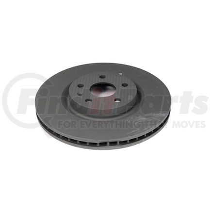 ACDelco 177-1065 Disc Brake Rotor - 5 Lug Holes, Cast Iron, Plain, Turned Painted, Vented, Front