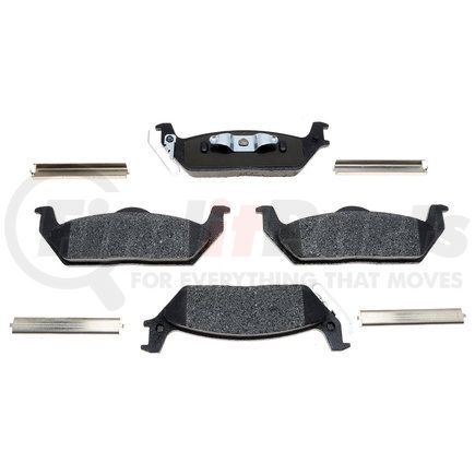 ACDelco 17D1012SDH Disc Brake Pad Set - Rear, Ceramic, Semi-Metallic, with Mounting Hardware