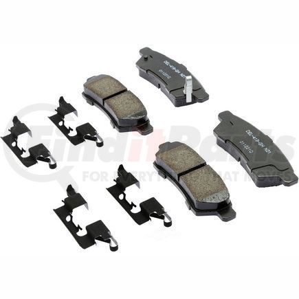 ACDelco 17D1100CHF1 Disc Brake Pad - Bonded, Ceramic, Revised F1 Part Design, with Hardware