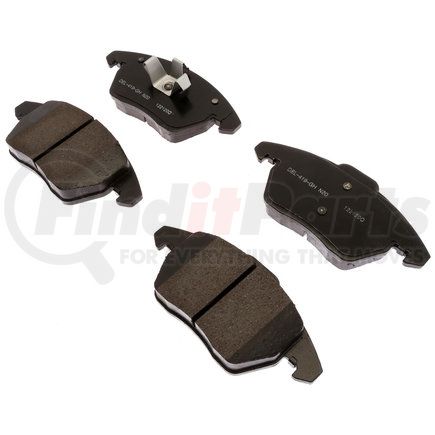 ACDelco 17D1107ACF1 Disc Brake Pad Set - Front, Bonded, Ceramic, Revised F1 Part Design