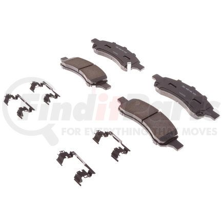 ACDelco 17D1169ACHF1 Disc Brake Pad - Bonded, Ceramic, Revised F1 Part Design, with Hardware