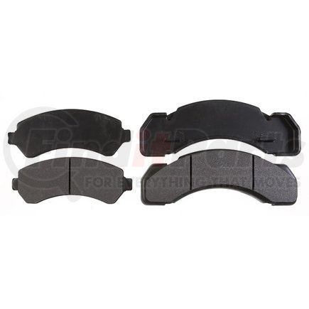 ACDelco 17D184MH Disc Brake Pad Set - Front, Bonded, Semi-Metallic, with Mounting Hardware