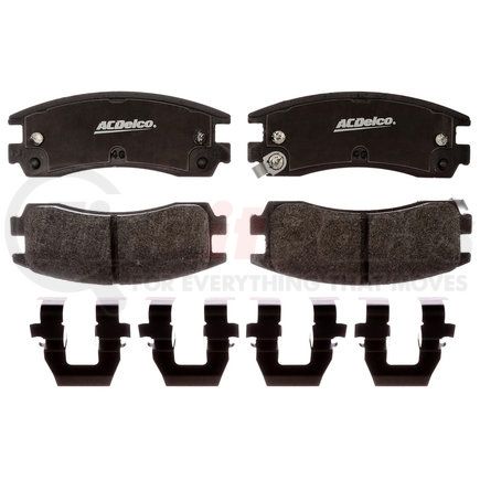 ACDelco 17D698MHPVF1 Disc Brake Pad Set - Rear, Bonded, Revised F1 Part Design, Semi-Metallic