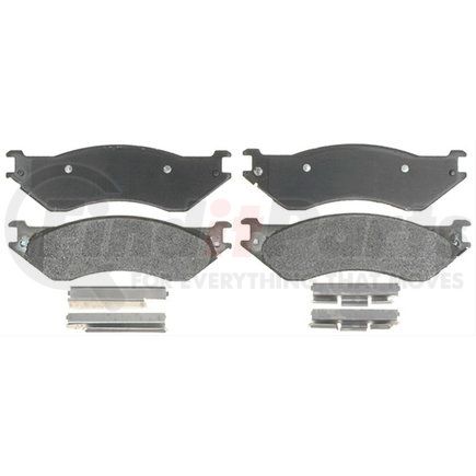 ACDelco 17D702MH Disc Brake Pad Set - Front, Bonded, Semi-Metallic, with Mounting Hardware