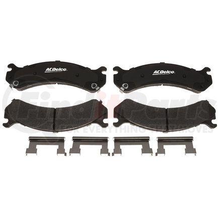 ACDelco 17D784SDH Disc Brake Pad Set - Front, Ceramic, Bonded, with Mounting Hardware