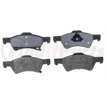 ACDelco 17D857M Disc Brake Pad Set - Front, Bonded, Semi-Metallic, without Mounting Hardware