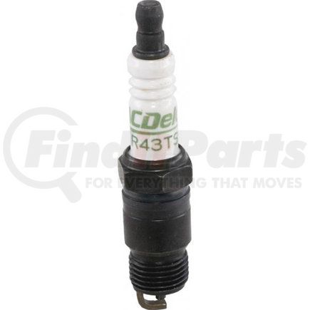 ACDelco R43TS Spark Plug - 0.625" Hex, Nickel Alloy, Single Prong Electrode, 2-12 kOhm
