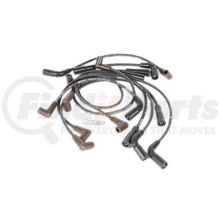 ACDelco 748B Spark Plug Wire Set - Solid Boot, Silicone Insulation, Snap Lock, 6 Wires