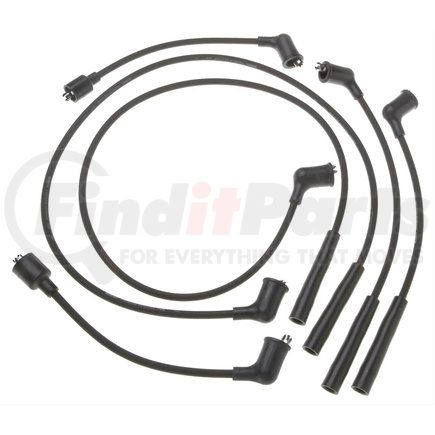 ACDelco 914Q Spark Plug Wire Set - Solid Boot, Premium Silicone Insulation, Snap Lock