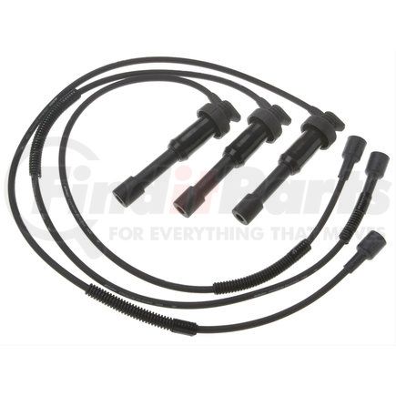 ACDelco 9366Q Spark Plug Wire Set - Solid Boot, Silicone Insulation Snap Lock