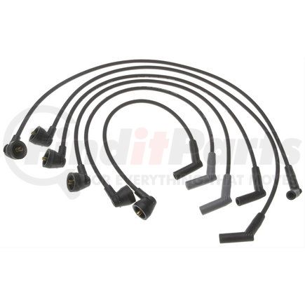 ACDelco 936T Spark Plug Wire Set - Solid Boot, Premium Silicone Insulation, Snap Lock