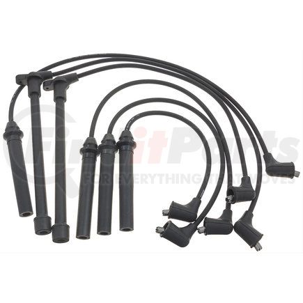 ACDelco 9466N Spark Plug Wire Set - Solid Boot, Silicone Rubber Insulation, Snap Lock