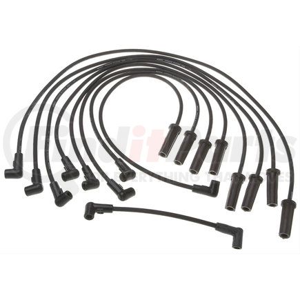 ACDelco 9628H Spark Plug Wire Set - Solid Boot, Silicone Insulation, Straight, Snap Lock