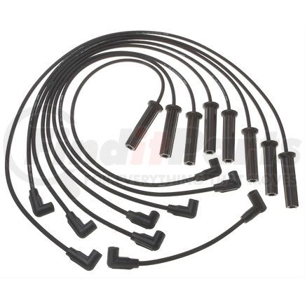 ACDelco 9718K Spark Plug Wire Set - Solid Boot, Silicone Insulation, 30 kOhm, Straight