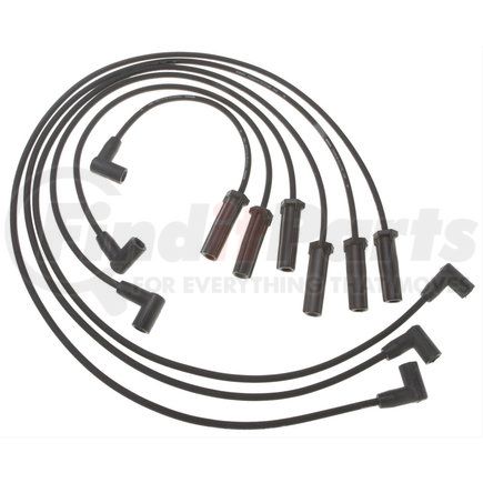 ACDelco 9726RR Spark Plug Wire Set - Solid Boot, Silicone Insulation, 0.6 kOhm, Snap Lock