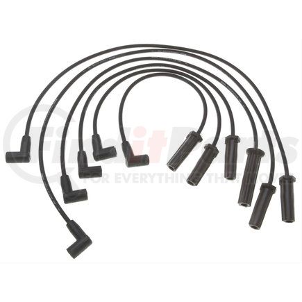ACDelco 9726C Spark Plug Wire Set - Solid Boot, Silicone Insulation, Straight, Snap Lock