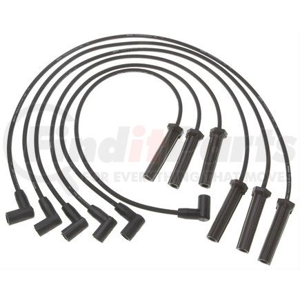 ACDelco 9726UU Spark Plug Wire Set - Solid Boot, Silicone Insulation, 30 kOhm, Snap Lock