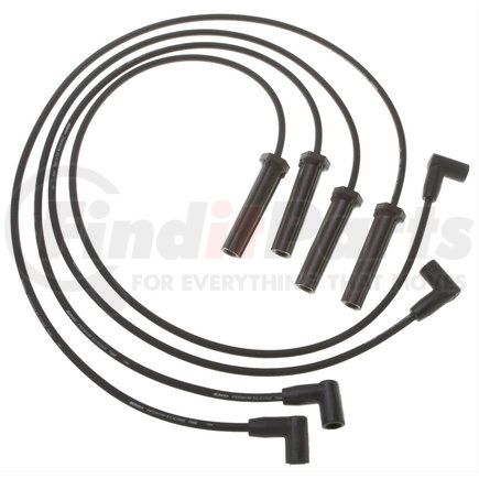 ACDelco 9744C Spark Plug Wire Set - Solid Boot, Silicone Insulation, 1.5 kOhm, Snap Lock