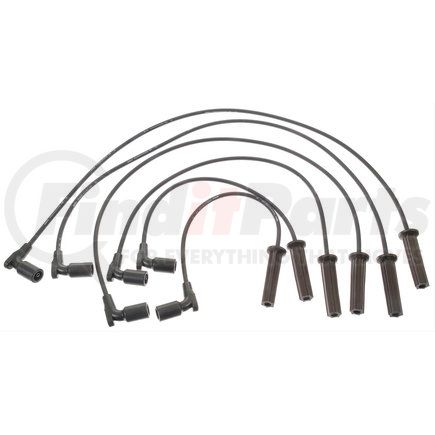 ACDelco 9746TT Spark Plug Wire Set - Solid Boot, Silicone Insulation, 1.225 kOhm, Snap Lock