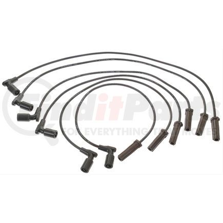 ACDelco 9746UU Spark Plug Wire Set - Solid Boot, Silicone Insulation, 1.225 kOhm, Snap Lock