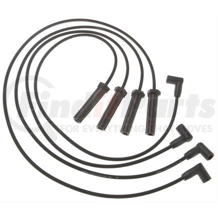 ACDelco 9764T Spark Plug Wire Set - Solid Boot, Silicone Insulation, 3 kOhm, 4 Wires