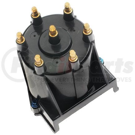 ACDelco D580A Distributor Cap - 7 Cap, Metal, Electronic, Reinforced Polyester, Bolt-On