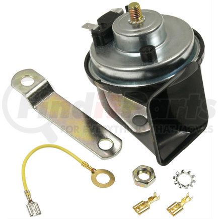 ACDelco E1905E Low Tone Horn - 12V, 2 Blade Terminals, Bolt Mount, with Mounting Bracket