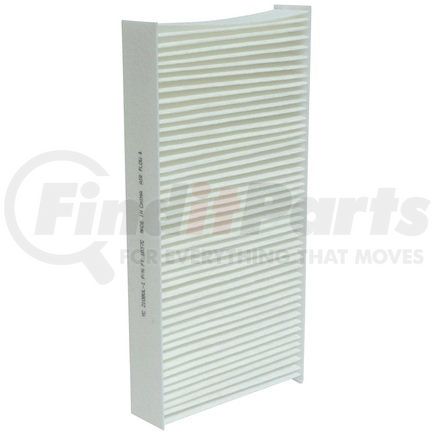 Universal Air Conditioner (UAC) FI1037C Cabin Air Filter - Particulate, 31.75mm Height, 112.7125mm Width, White, Paper, Glove Box Mounted