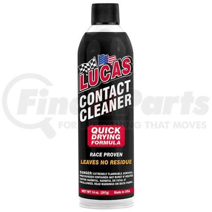 Lucas Oil 10799 Contact Cleaner Aerosol - Quick Drying Formula, 14 Oz.