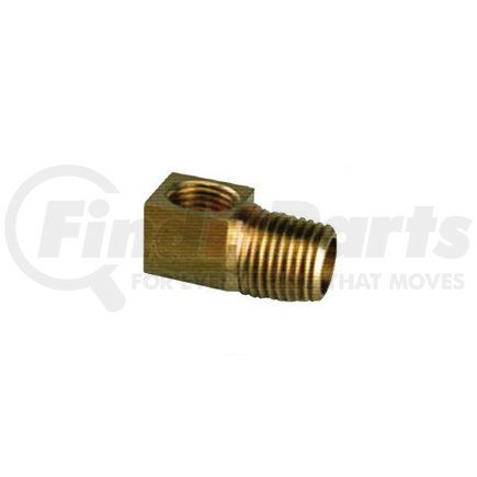 Velvac 006942 Flare Fitting - Brass, 1/4" x 1/8", 7/16"-24 Straight Thread