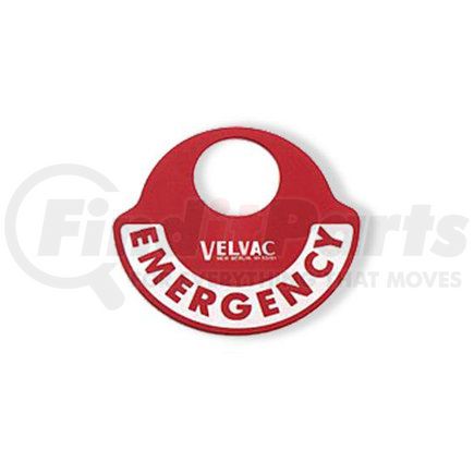 Velvac 035025 Gladhand - Emergency, Line Identification Tag, 22 Gauge Aluminum
