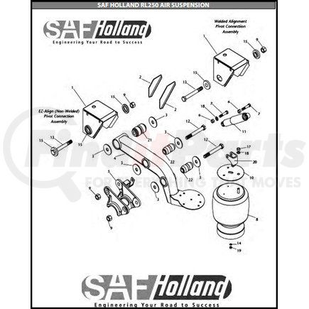 SAF-HOLLAND 90008139 Suspension Bushing Kit