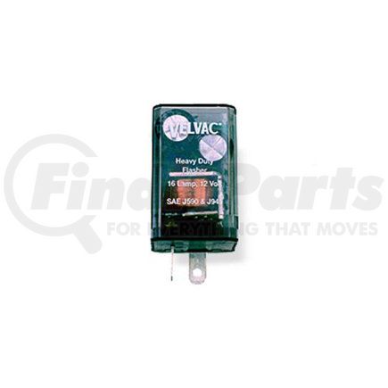 Velvac 091211 Multi-Purpose Flasher - 3 Terminals, Clear Smoke, 2-16 Lamp Rating, 70-120 Flash Rate FPM, 35 Amp Rating