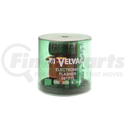 Velvac 091215 Multi-Purpose Flasher - 2 Terminals, Clear Smoke, 1-10 Lamp Rating, 60-120 Flash Rate FPM, 25 Amp Rating