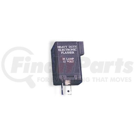 VELVAC 091213 Multi-Purpose Flasher - 3 Terminals, Black, 2-20 Lamp Rating, 70-120 Flash Rate FPM, 35 Amp Rating