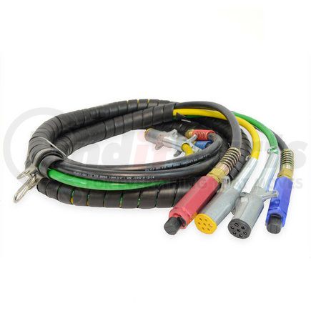 Velvac 145212 Air Brake Hose and Cable Assembly - 12', 4-in-1 Wrapped Assembly