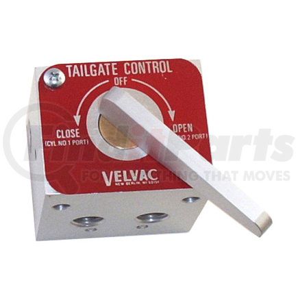 Velvac 320123 Air Brake Control Valve - 4-Way, 3-Position, Rotary Type/Manual, 1/4" to 1/8"