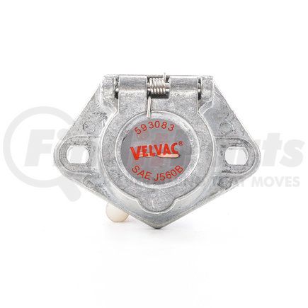 Velvac 593083 7-Way Socket with Solid Pin - Durable Zinc Die Cast Housing