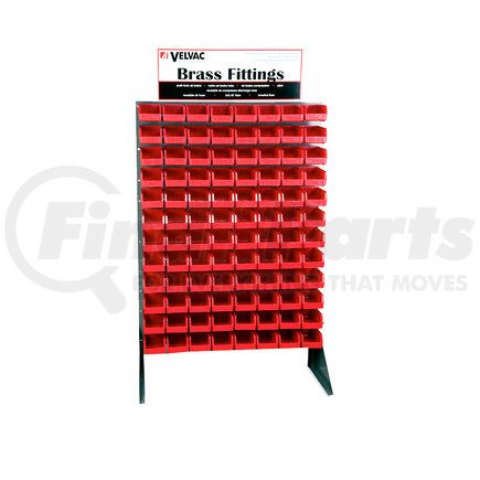 Velvac 690195 Display Rack - Includes Cabinet frame assembly, Velvac header card, instruction sheet, mix of bins and dividers