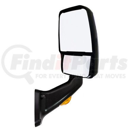 Velvac 713820 2025 Deluxe Series Door Mirror - Black, Passenger Side