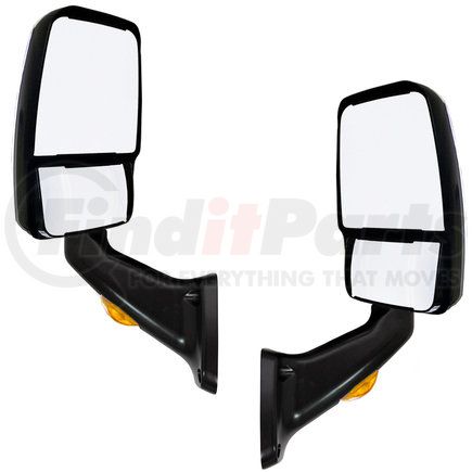 Velvac 713818 2025 Deluxe Series Door Mirror - Black, Driver and Passenger Side