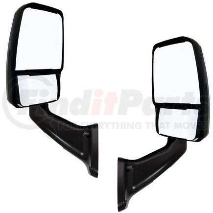 Velvac 713854 2025 Deluxe Series Door Mirror - Black, Driver and Passenger Side