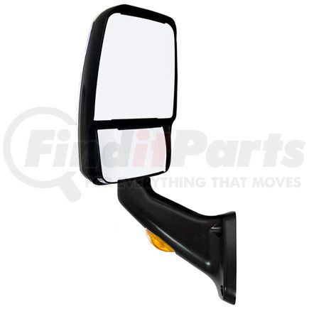 Velvac 713959 2025 Deluxe Series Door Mirror - Black, Driver Side