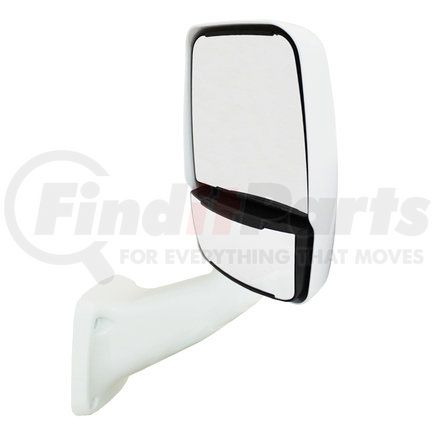 Velvac 2020 Driver Side Mirror - 102" Body Width, 17.5" Arm, Standard Head, White
