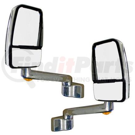 Velvac 714322 2030 Series Door Mirror - 15" Radius Base, Driver and Passenger Side